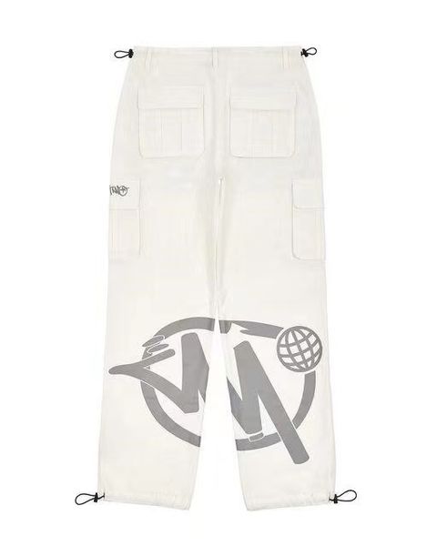 

pants minus two cargo harajuku men's casual loose punk rock straight wide leg trouser streetwear y2k pant retro street trend overalls 4, Black