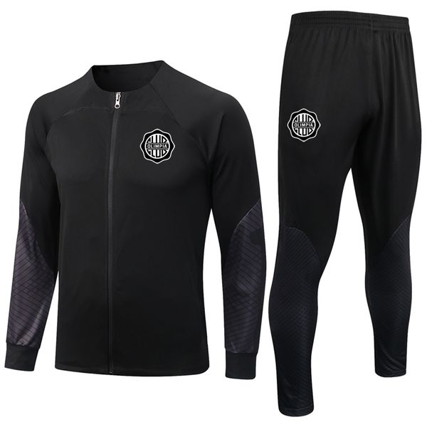 

2023 club olimpia soccer mens tracksuits sportswear sets sports casual sweatershirts sweatpants jackets pants football training suits kits s, Gray