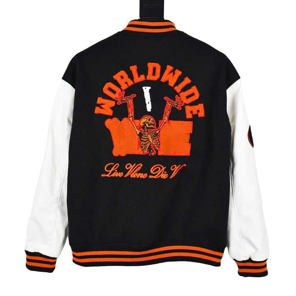 

mens baseball jacket men women casual tracksuit designer jackets embroidery wool cardigan coat hip-hop plus size long-sleeved top, Black;brown