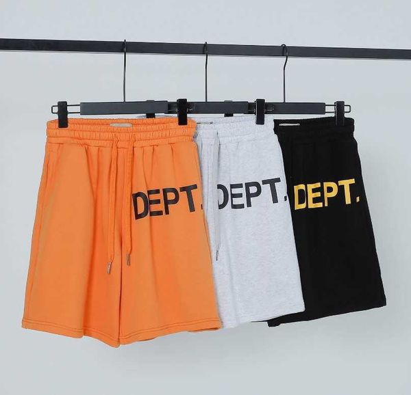 

men's shorts gary dept american fashion casual shorts fog high street couple drawstring printed letter beach pants, White;black