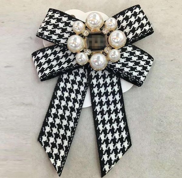 

stylish bow brooch with pearl bowknot brooches pins jewelry accessory wedding costume decoration2350152, Gray
