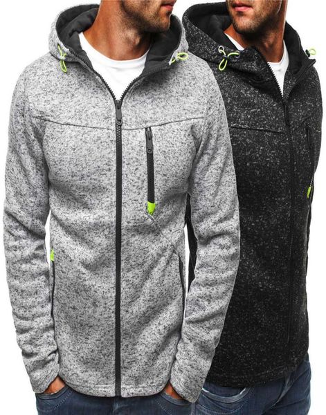 

men039s fleece zip hoodie mens casual slim thermal lined hood jacket sweatshirt zipper outerwear warm casual long sleeve hoodie4697123, Black