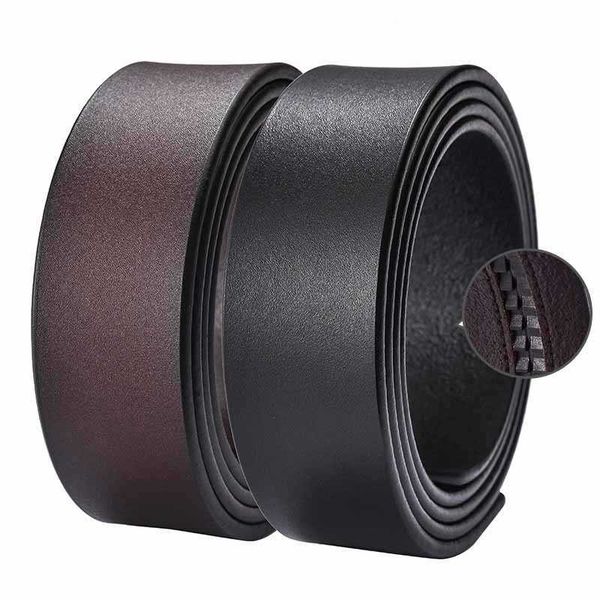 

belts genuine leather belt for men no buckle3.5cm men's automatic buckle belt without buckle cowhide leather belt w0317, Black;brown