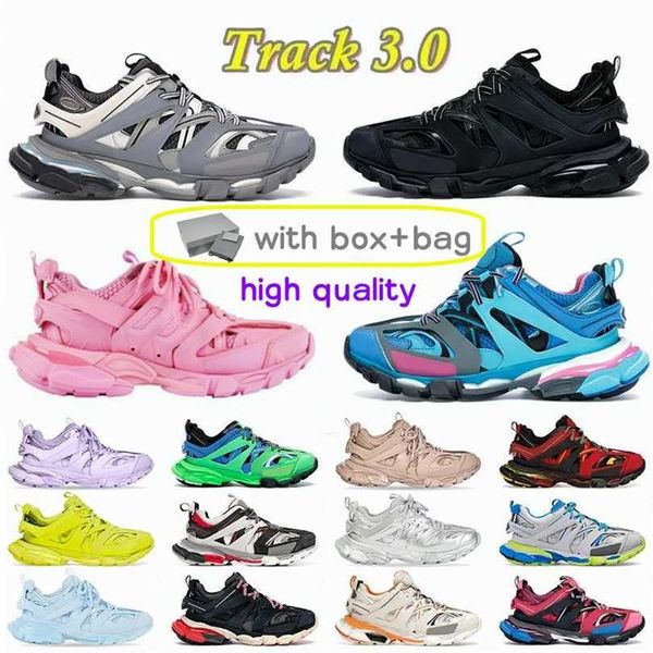 

luxury brand designer mens women casual shoes track 3.0 triple white black tracks trainers 2 beige tess.s. gomma leather trainer nylon print