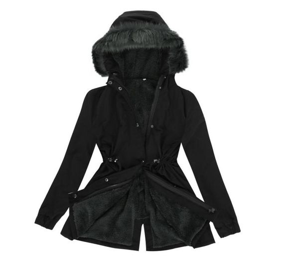 

women039s jackets winter warm woman coat plus size hooded jacket long sleeve black elegant outwear coats mujer chaqueta9581395, Black;brown