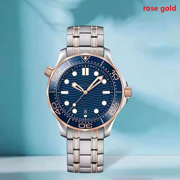 

omg diving watches automatic mechanical fashionable style men's watch waterproof belt wristwatch factory wholesale montre de luxe ramsa, Slivery;brown