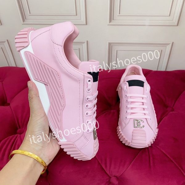 

new autumn new casual shoes leather color matching small fragrance thick sole raising sneakers female leisure show thin father shoes ins tid, Black
