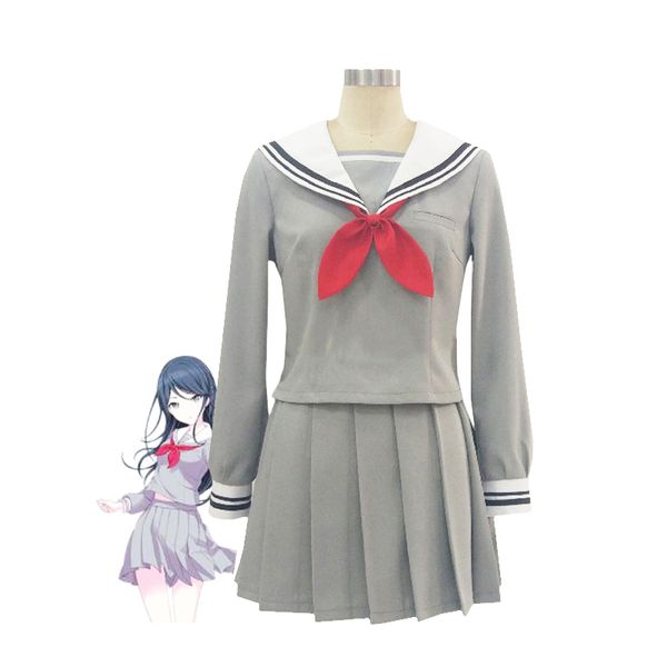 

anime cosplay costume project sekai colorful stage feat hoshino ichika azusawa kohane school uniform, Black;red