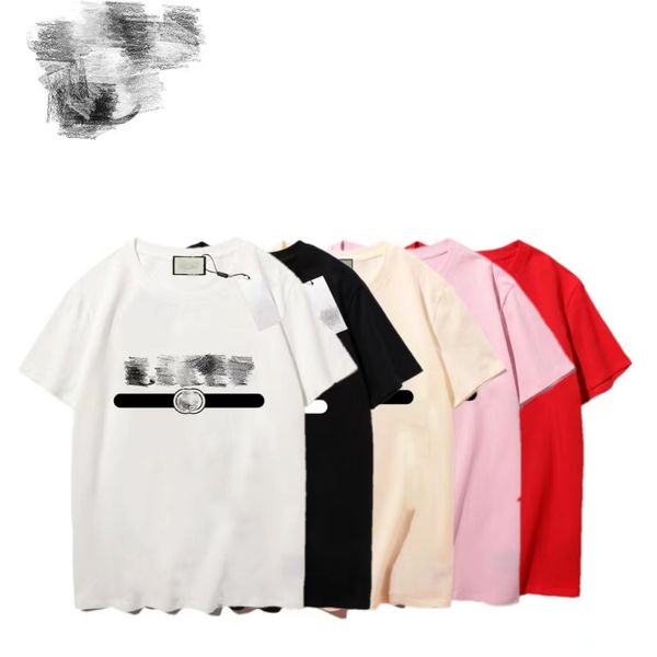 

mens t shirt brand designer europe and america new cotton short g family same style couple print loose size round neck fashion matching gift, White;black