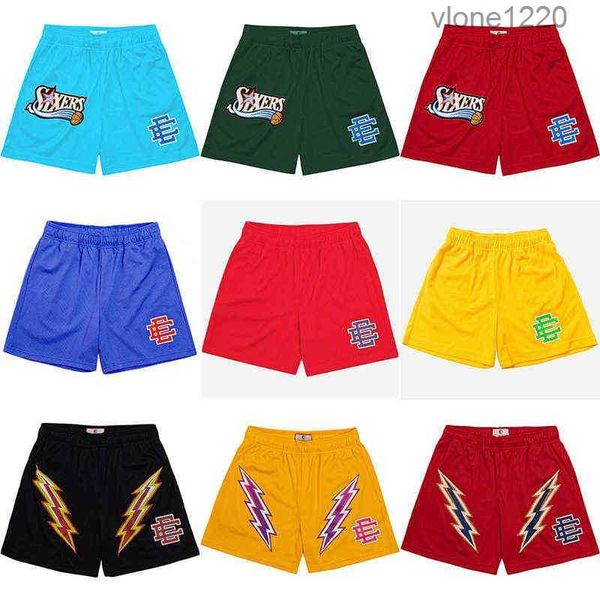 

2022 new summer eric emmanuel mens running shorts sport running fitness quick dry workout pants men gym men shorts x220714, White;black