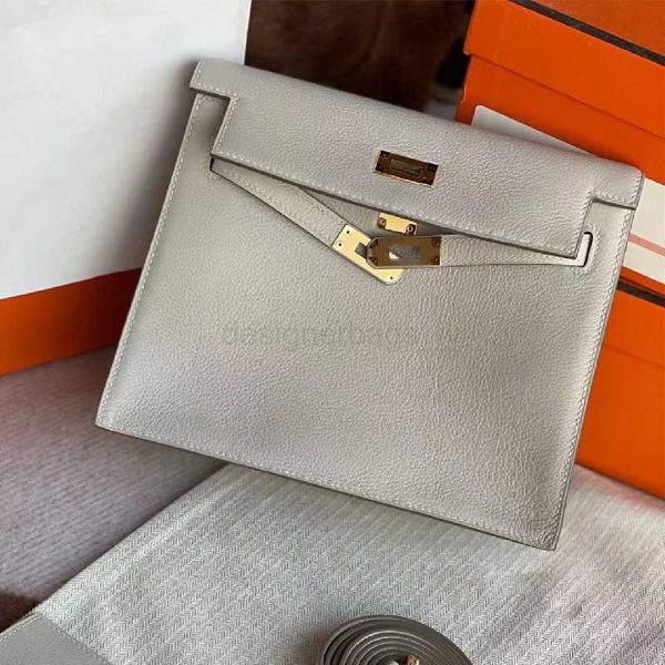 

kellyss handmade 9a wax line designer bag luxury ladies hand dancing retro classic fashion danse bag one shoulder twill leather h brand gold