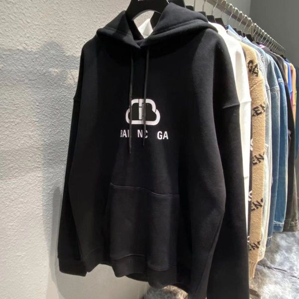 

paris designer mens hoodie fashion men hoodie streetwear sweater man women hoodies skateboards pullover casual sweatshirt clothes 2b asian s, Black