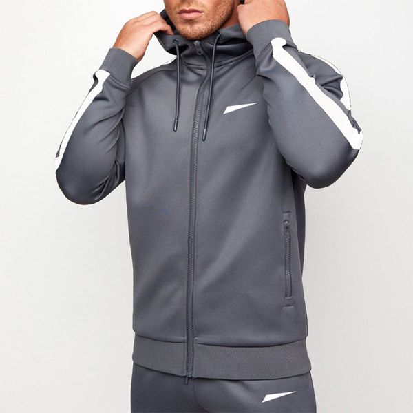 

designer mens tracksuits casual hoodie sweat suits men's set sport style tracksuit classic print jogging gym sweatpants men sweatsuit 2, Gray