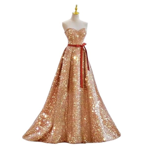 

sparkly gold long prom dress beads luxury prom gowns dubai women formal party gowns arabic crystal designer special occasion dress formal ev, Black