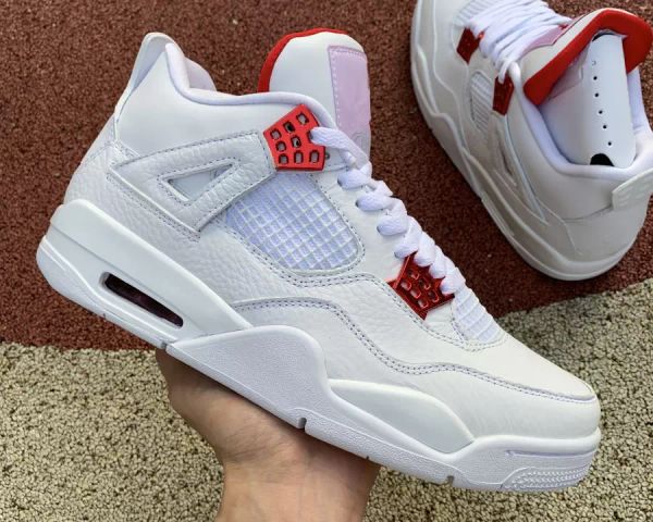 

2023 basketball shoes jumpman 4 gs metallic red mens outdoor sports sneakers with original box