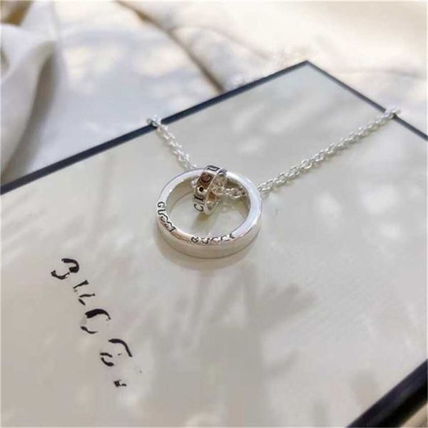 

2023 designer new fashion jewelry 925 silver ring pendant in good time