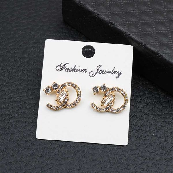 

2023 designer new korea east gate temperament small fresh net red same style s925 cool wind earrings, Golden