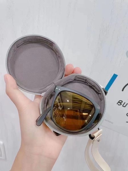

fashion ultra-light folding sunglasses easy to carry compact prescription mirror cute ladies sunglasses, Silver