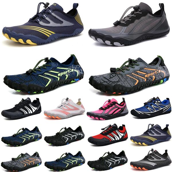 

water shoes women men shoes outdoor sandals swim diving surf deep dark blue yellow orange pink quick-dry size eur 36-45, Black