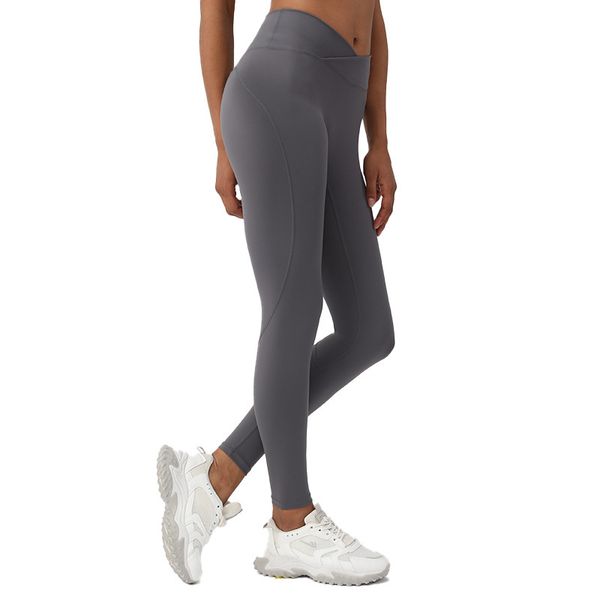 

lu-women's yoga pants fitness sports running training naked stretch tight casual breathable capris