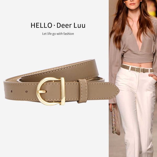 

belts women's with jeans ins style decorative suit pants versatile dress brown belt fashion, Black;brown