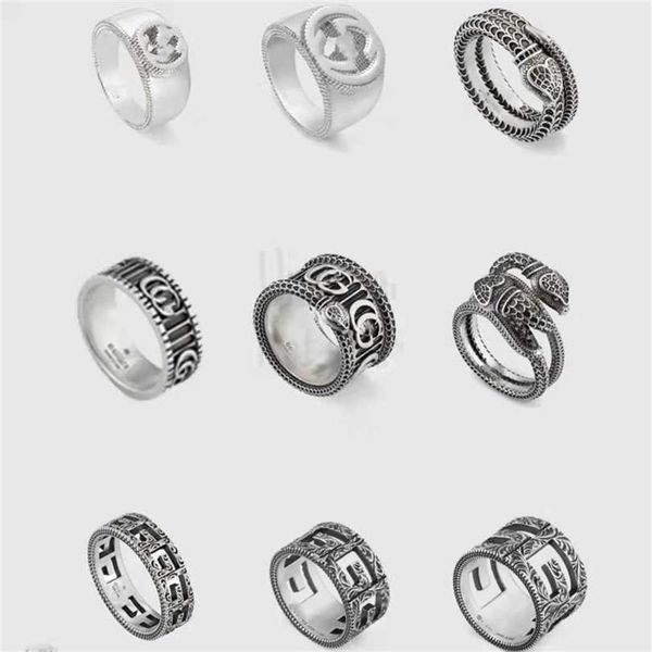 

2023 designer new jewelry fashion elf love fearless couple pair girl gift version tiger head ring, Silver