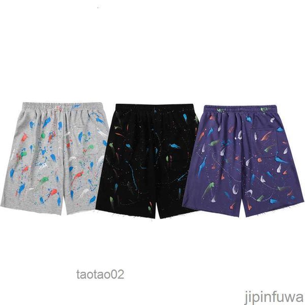 

galleryes depts shorts designer colorful ink-jet hand-painted french classic printed mesh sports drawstring high street pants 2023 ojlf835l, White;black