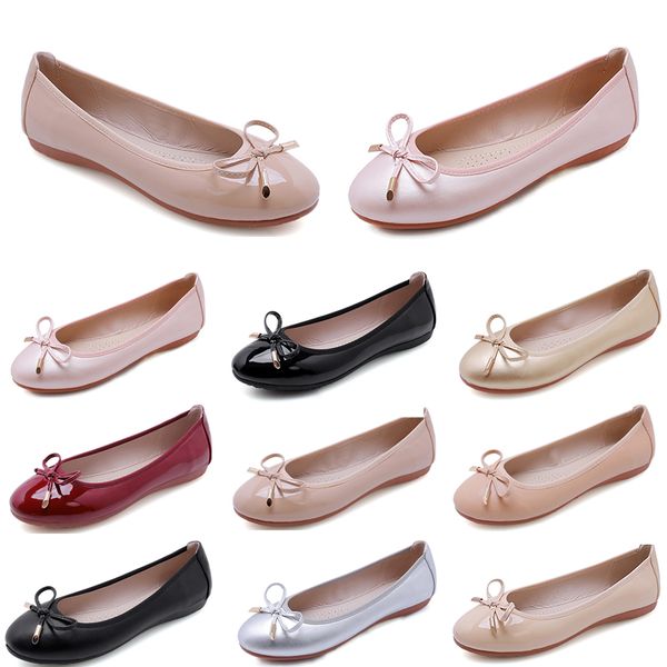 

single shoes women new large women's shoes chicken rolls shoes doudou shoes women 00015, Black
