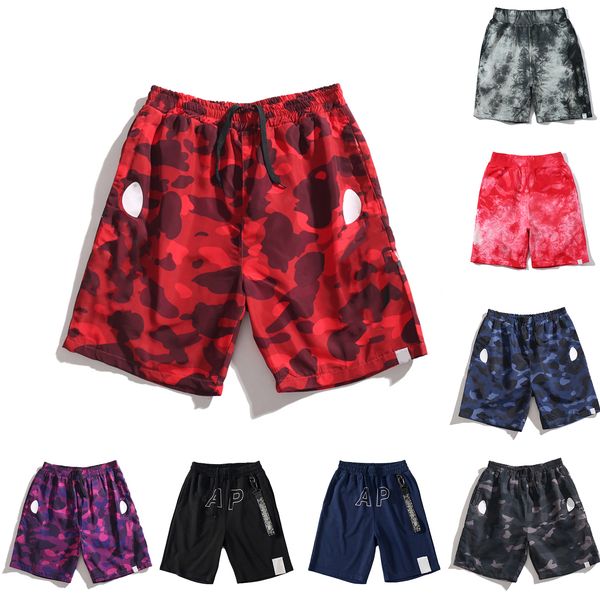 

fashio casual beach shorts men pants trendyol ape shark running men's camouflage clothing clothes oversize basketball sports summer man, White;black