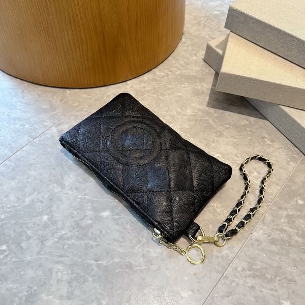 

clutch bag designer womens wristlet phone bags mini pochette accessoires key pouches zipped coin purse daily handbag wrist wallet 20cm