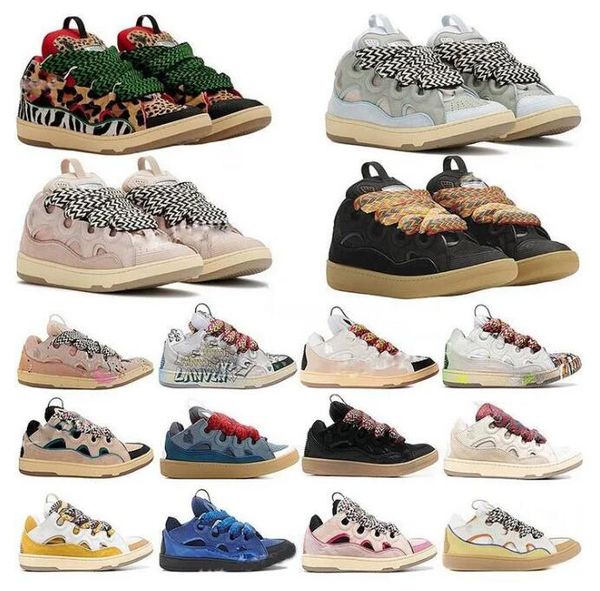 

designer curb sneakers mesh woven lace-up shoes style extraordinary sneaker embossed leather men womens in nappa calfskin shoe rubber yzvk, Black
