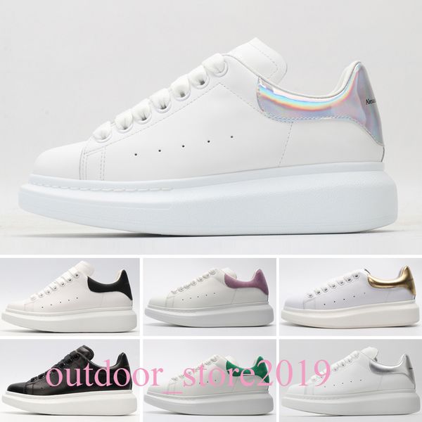 

2021 models men women shoes fashion leather reflective platform sports mens chaussures 36-46