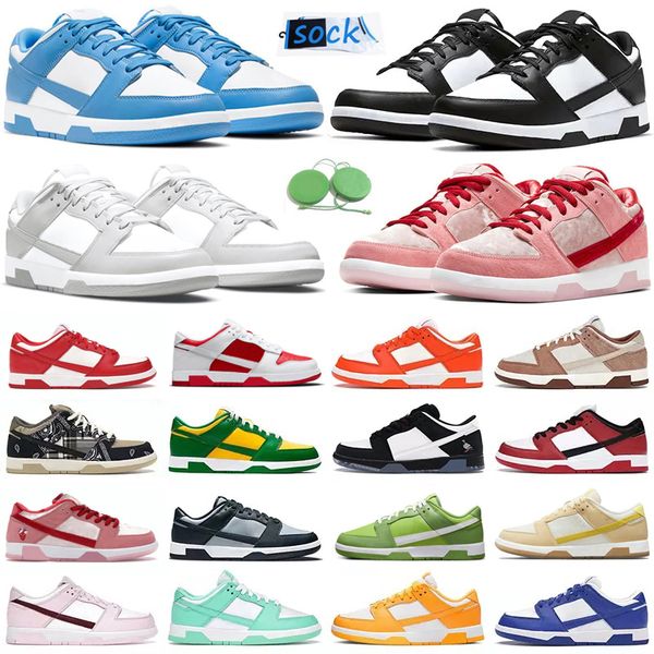 

men women shoes sneaker panda white black unc blue grey fog argon kermit syracuse candy vintage green sail triple pink platform mens trainer