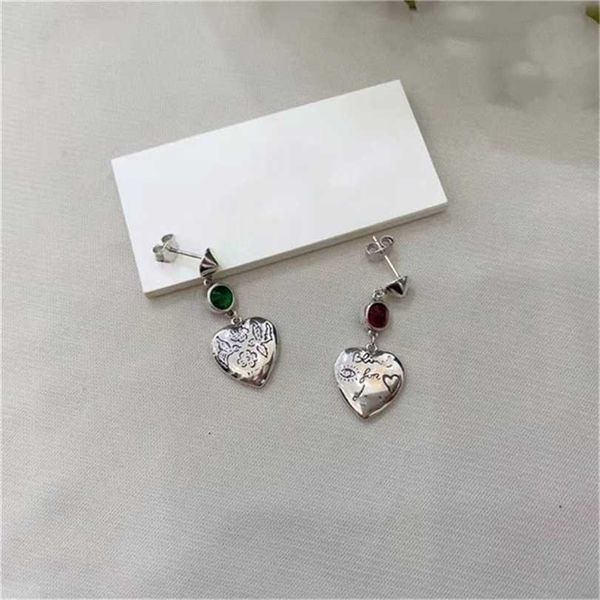 

2023 designer new fashion jewelry gujia s925 silver love fearless earrings bracelet necklace trend temperament flower shape simple style men