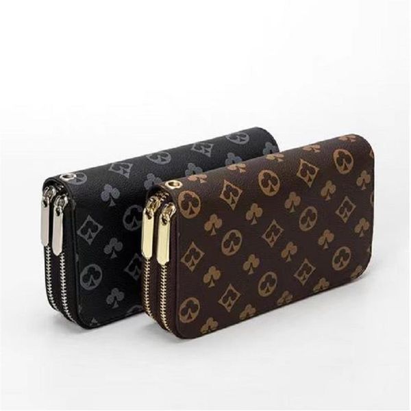 

2022new pu mens men's leather with wallets for purse men wallet with box #l51815312s, Red;black