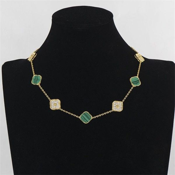 

van clover necklace woman jewelry brand pendant 10 flower necklace fashion set with diamonds elegant clover necklaces gift quality, Silver