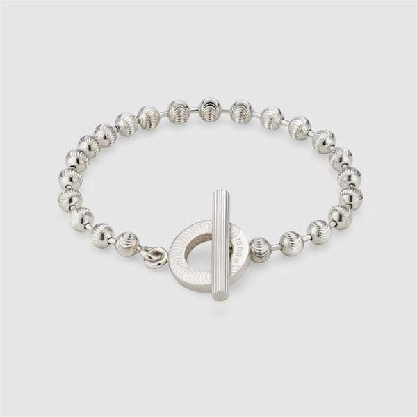 

2023 designer new gujiashuang g thai silver personalized simple original tag letter bracelet necklace trend jewelry, Black