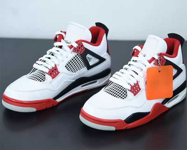 

2023 basketball shoes jumpman 4s fire red white black tech grey outdoor sports sneakers with box