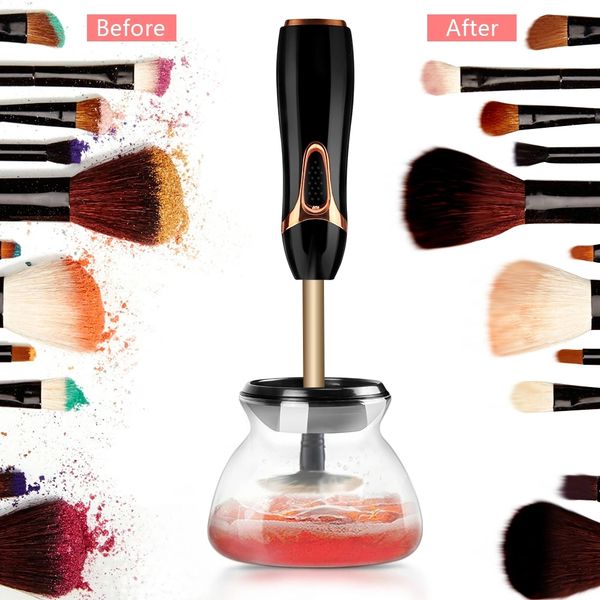 

makeup brush cleaner and dryer automatic clean make up brushes washing machine 10 seconds silicone makeup brush cleaning tool