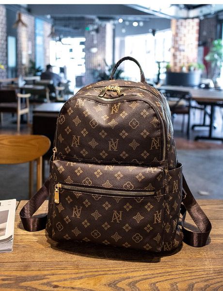 

louiseity backpack knapsack fashion men women travel backpacks handbags stylish bookbag shoulder bags designer totes back packs girls boys s