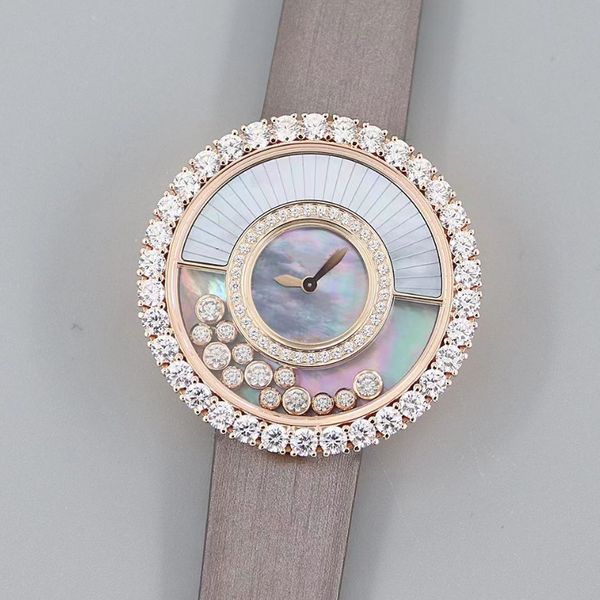 

women's watch limited edition brand new jewelry watch fully automatic original mechanical movement with diamond dial beautiful and gene, Slivery;brown