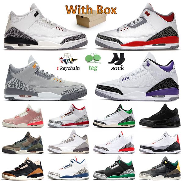 

jumpman 3s 3 fire red 2022 basketball shoes outdoor sports white cement reimagined dark iris cool grey cardinal red animal instinct trainers