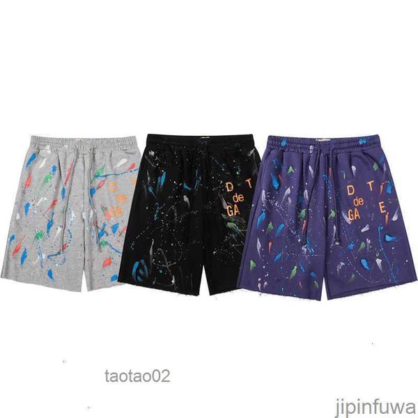 

galleryes depts shorts designer colorful ink-jet hand-painted french classic printed mesh sports drawstring high street pants 2023 cme52m4o, White;black