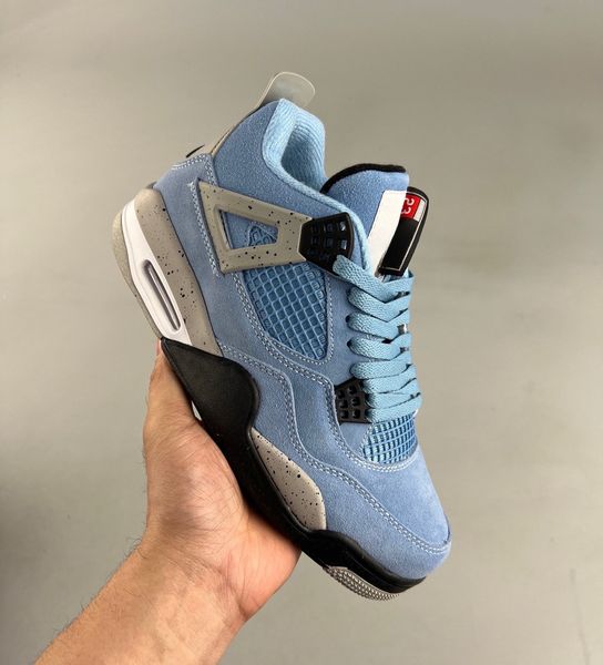 

designer j4 4s shoes men woman luxury jumpman 4 military university blue white oreo taupe haze black cat men trainer outdoor sneakers
