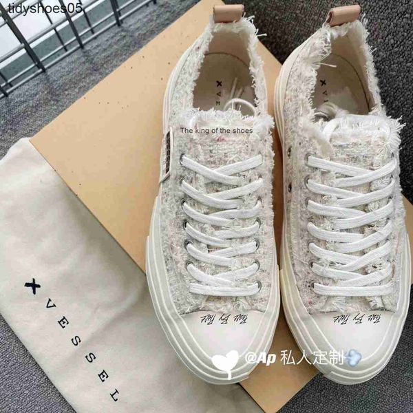

wu jianhao xvessel white pink small fragrant tweed color changing low gang beggar canvas women's shoes on valentine's day, Black