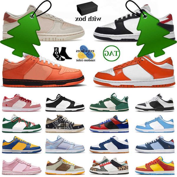 

original with box mens womens basketball shoes dodgers triple pink clark atlanta university orange lobster red panda designer sneakers