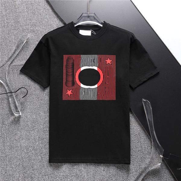 

2023 men'st-shirt summer mens womens short sleeves fashion tee pure cotton quality shirts leisure classic pattern m-3xl, White;black