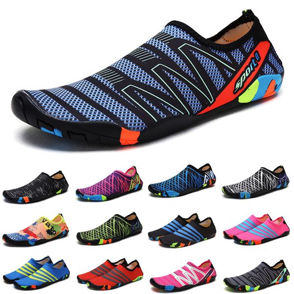

sandals elastic quick dry aqua shoes plus size nonslip black red white blue green sneakers women men water shoes breathable footwear light s