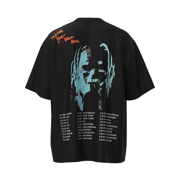 

print letter embroidery short sleeve summer tees for men crew neck cotton casual oversized tshirts, Black;brown