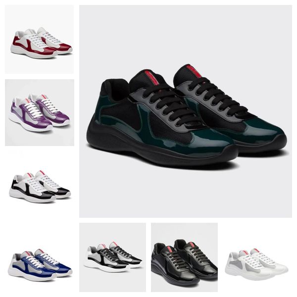 

23s/s americas cup men sports shoes tech fabrics & technical fabric mens skateboard walking low famous brand sneakers comfort trainers eu38-, Black